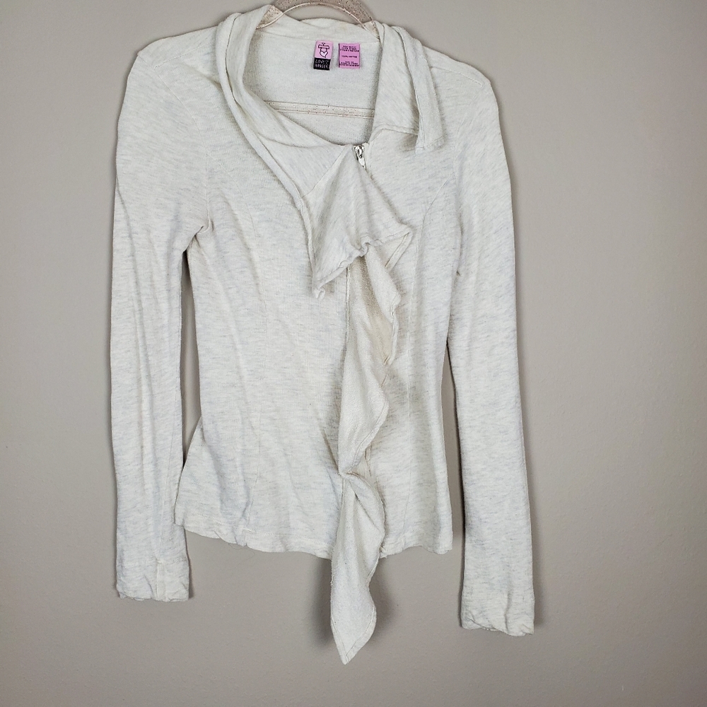 Love on a Hanger Zipper Jacket Sz M